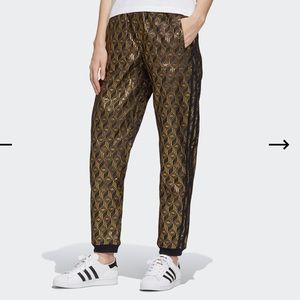 NWT Adidas Premium Gold/Black SST Pant